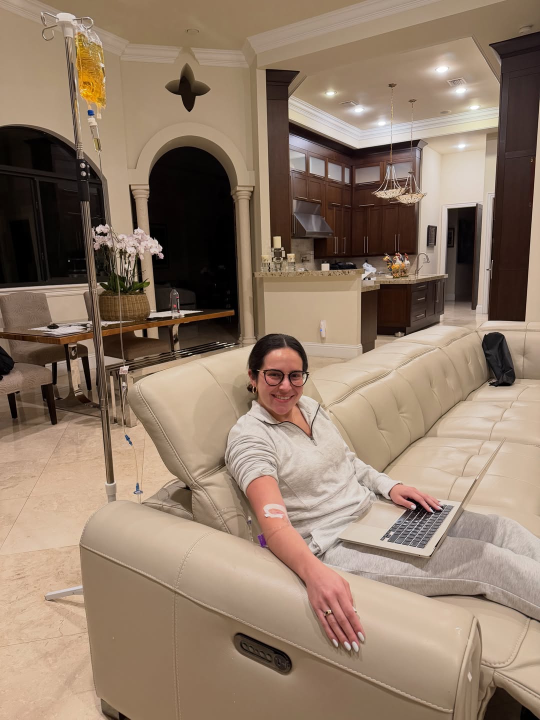 Private home setting for concierge IV service